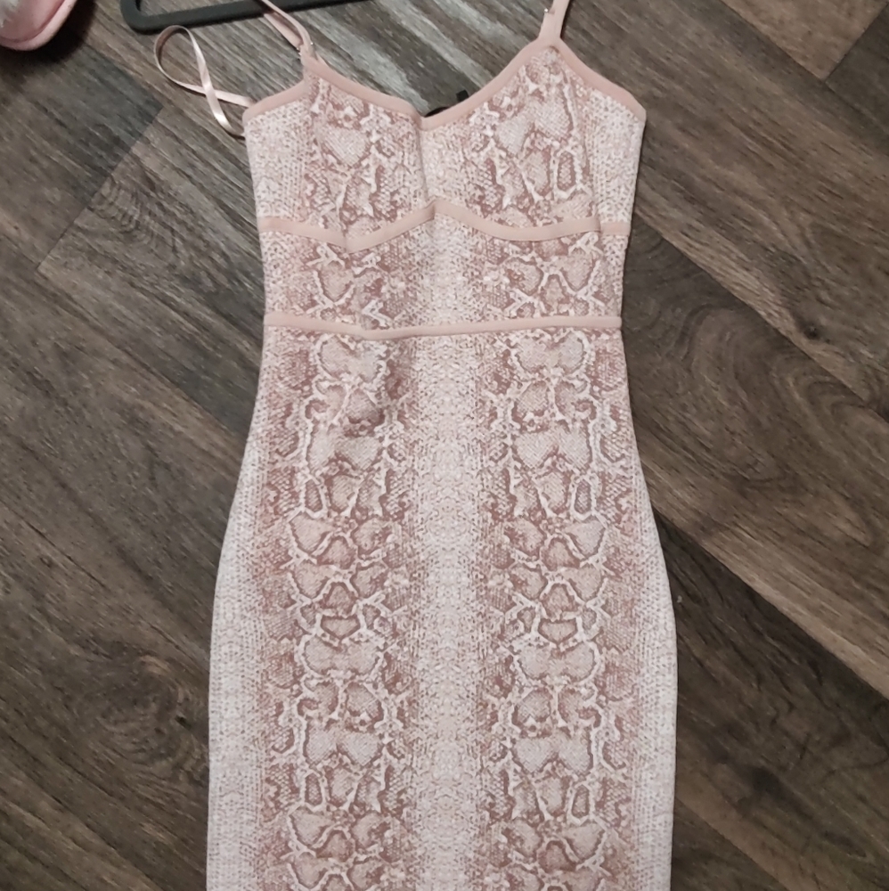 Strapless bodycon dress